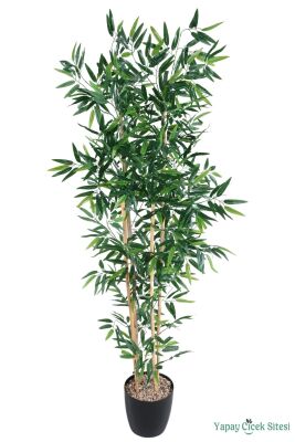 Yapay Bambu Ağacı 170 cm (Siyah Saksılı) - 3