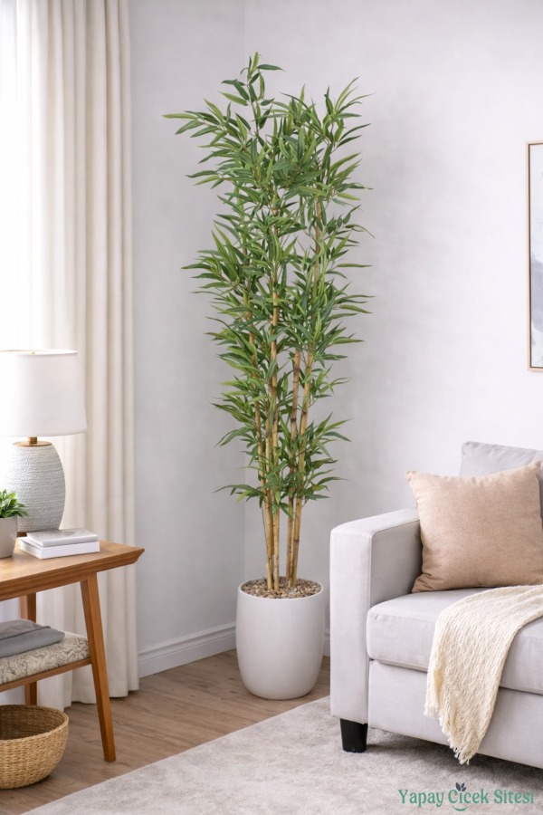 4 Gövdeli Yapay Bambu Ağacı 170 cm Model 4 - 4