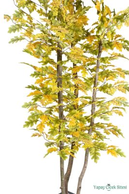 Ahşap Saksıda Yapay Meşe Ağacı 220 cm - 2
