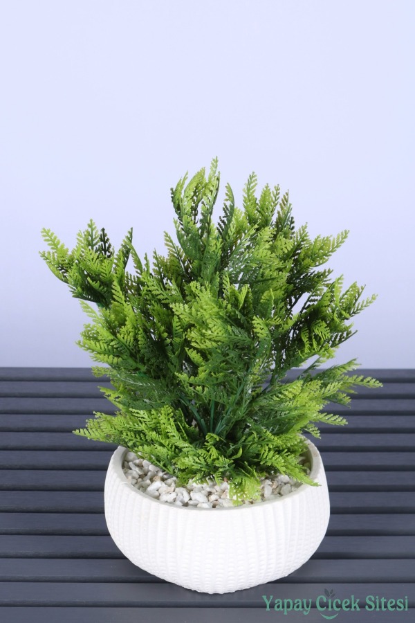 Beton Saksıda Yapay Bitkili Tanzimler Model 25 - 1