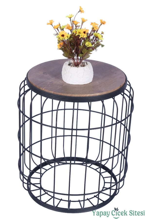 Beton Saksıda Yapay Çiçekli Tanzimler Model 17 - 2