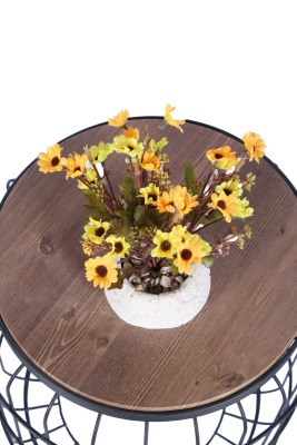 Beton Saksıda Yapay Çiçekli Tanzimler Model 17 - 4