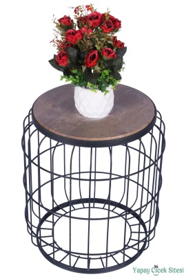 Beton Saksıda Yapay Çiçekli Tanzimler Model 19 - 2