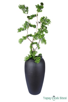 Dev Fiber Saksıda Yapay Bonsai Ağacı 220 Cm - Yapay Çiçek Sitesi