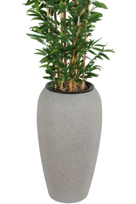 Gri Fiber Saksıda Yapay Bambu Ağacı 305 cm - 2