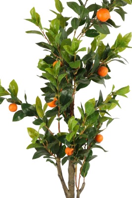 Gri Fiber Saksıda Yapay Portakal Ağacı 220 cm - 3
