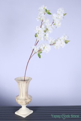 Kaliteli Yapay Bahar Dalı Çiçeği Beyaz 106 Cm - 2