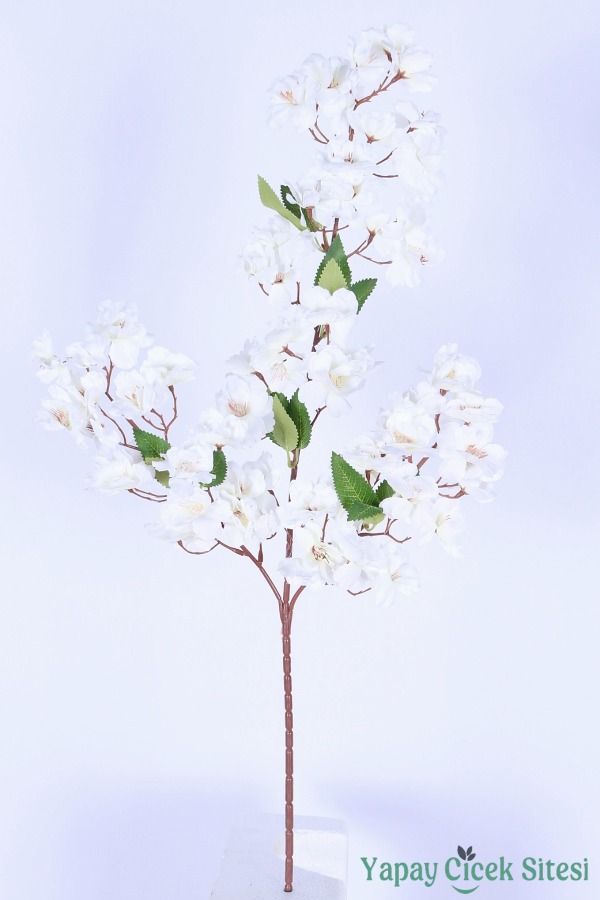 Kaliteli Yapay Bahar Dalı Çiçeği Beyaz 85 Cm - 1