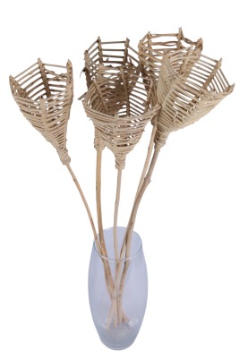 Kuru Çiçek Rattan Koni 60 Cm 5li - 2