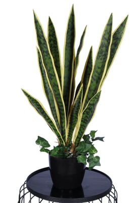 Lüks Yapay Kılıç Bitkisi Yeşil-Sarı 70 cm - Yapay Çiçek Sitesi