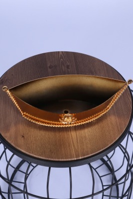 Metal Dekoratif Çiçeklik Sunumluk Küçük Kayık Altın - 3