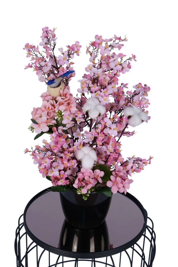 Pamuklu Yapay Sakura Japon Tanzimi 50 cm - 3