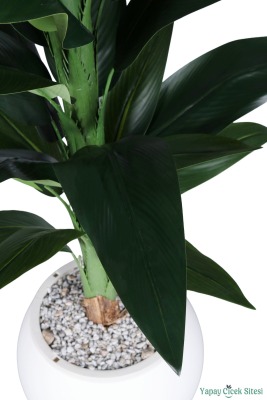 Plastik Küre Saksıda Yapay Starliçe Bitkisi 87 Cm - 4