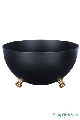 Sitesi Metal Tas Model Saksı Siyah 11 Cm - Yapay Çiçek Sitesi