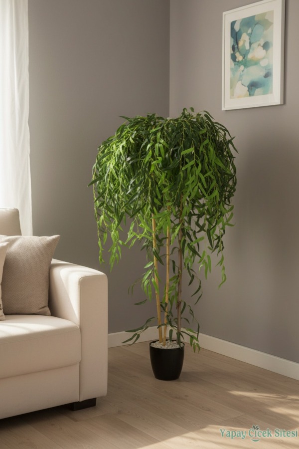 Yapay Dekoratif Sarkan Söğüt Ağacı 140 cm - 4