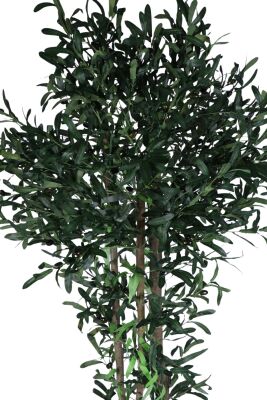 Yapay 3 Gövdeli Zeytin Ağacı 190 Cm Koyu Yeşil - 2