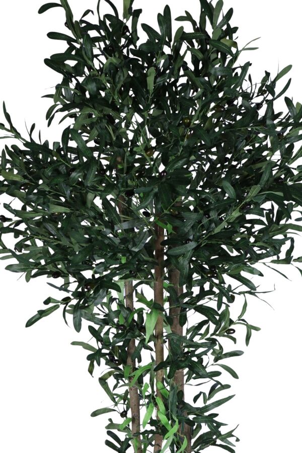 Yapay 3 Gövdeli Zeytin Ağacı 190 Cm Koyu Yeşil - 2