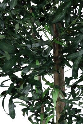 Yapay 3 Gövdeli Zeytin Ağacı 190 Cm Koyu Yeşil - 3