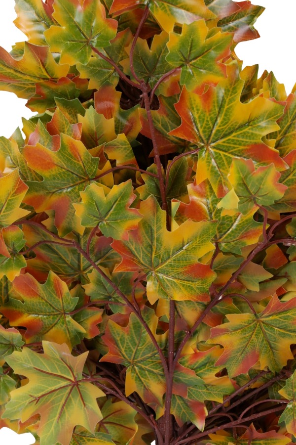 Yapay Akça Ağacı Dalı 25 Yapraklı 70 Cm 12 Adet Yeşil-Sarı - 4