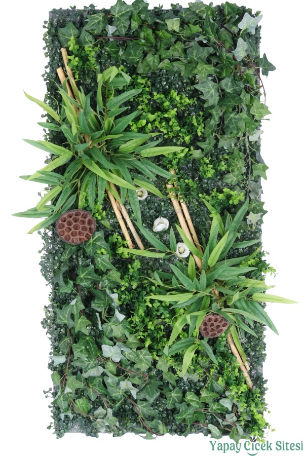 Yapay Bitkili Duvar Paneli 50x100 cm Model 7 - 1