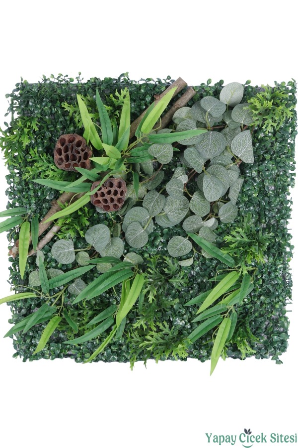 Yapay Bitkili Duvar Paneli 50x50 cm Model 5 - 1