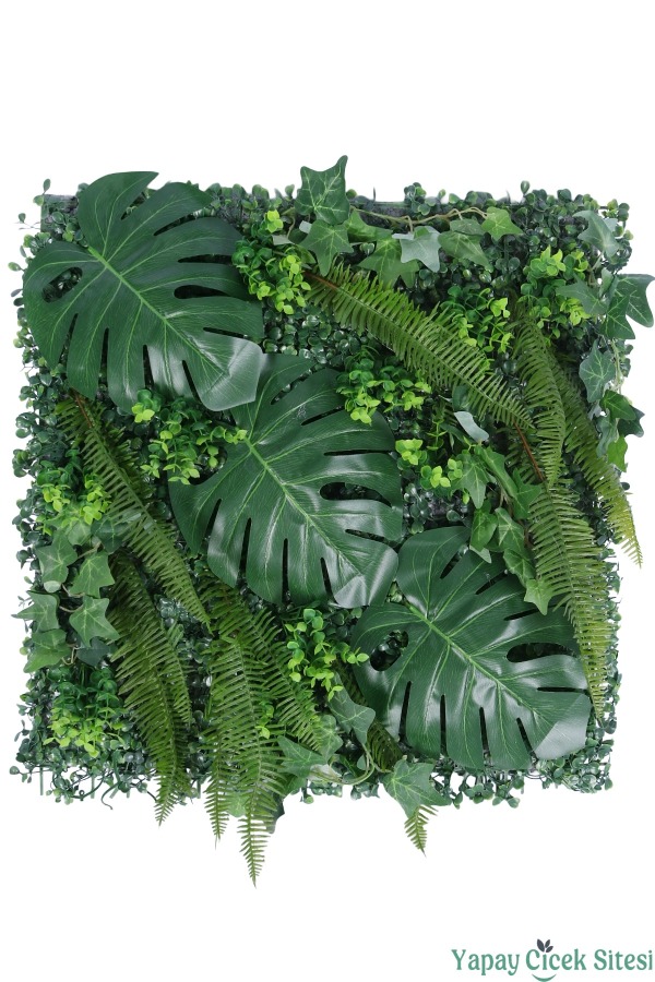 Yapay Bitkili Duvar Paneli 50x50 cm Model 7 - 1