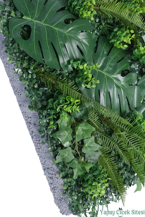 Yapay Bitkili Duvar Paneli 50x50 cm Model 7 - 3