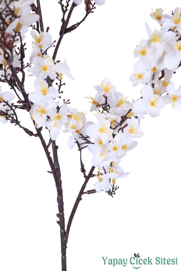 Yapay Erik Çiçeği Dalı ( Sakura) 95 Cm Beyaz - 2