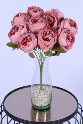 Yapay İncili Şakayık Demet Pembe 10 Dal - Yapay Çiçek Sitesi