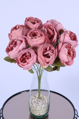 Yapay İncili Şakayık Demet Pembe 10 Dal - 2