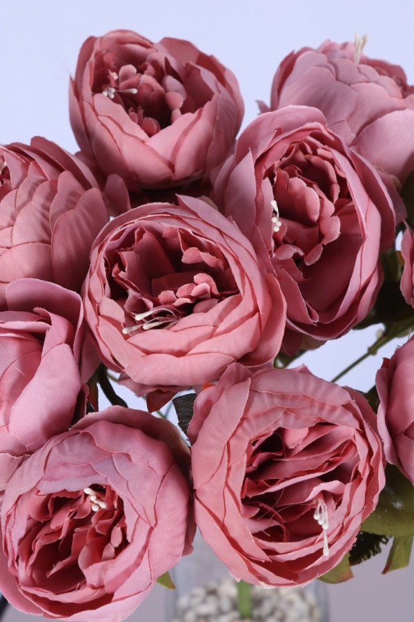 Yapay İncili Şakayık Demet Pembe 10 Dal - 3