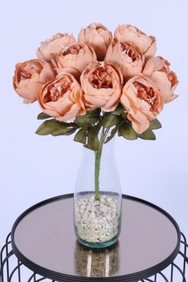 Yapay İncili Şakayık Demet Somon 10 Dal - Yapay Çiçek Sitesi