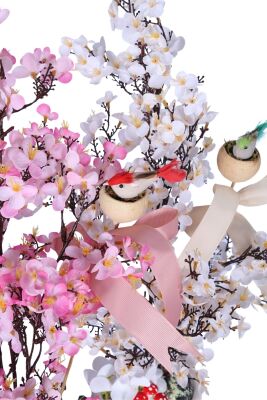 Yapay Japon Kiraz Çiçeği Bahar Dalı Ağacı 2li Set - 3