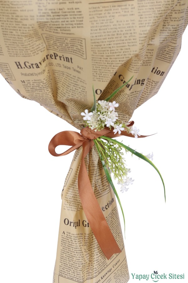 Yapay Kız İsteme Çiçeği Özel Gün Buketi 10 Şakayık Güllü Model 16 - 5