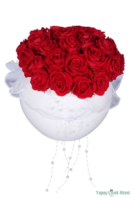 Yapay Kız İsteme Çiçeği Özel Gün Buketi 28 Güllü Model 10 - 2
