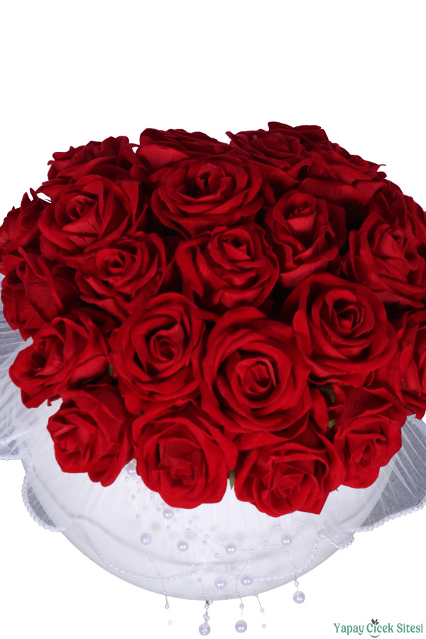 Yapay Kız İsteme Çiçeği Özel Gün Buketi 28 Güllü Model 10 - 3