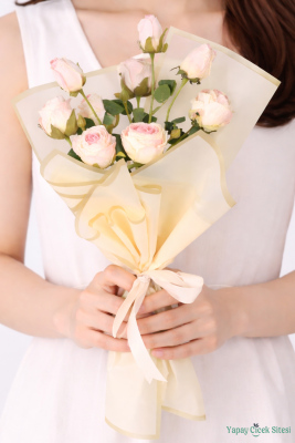 Yapay Kız İsteme Çiçeği Özel Gün Buketi Model 15 - Yapay Çiçek Sitesi