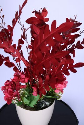 Yapay Okaliptus Bitkisi Bordo 45 cm - 2