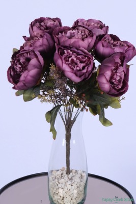 Yapay Şakayık Demeti Köpük Cipsolu Aranjman Mor 12 Dal - Yapay Çiçek Sitesi