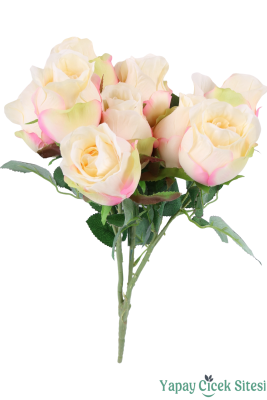 Yapay Somon Gül Demeti 9lu - Yapay Çiçek Sitesi