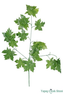 Yapay Üzüm Ağacı Dalı 15 Yapraklı 70 Cm 12 Adet Yeşil - Yapay Çiçek Sitesi