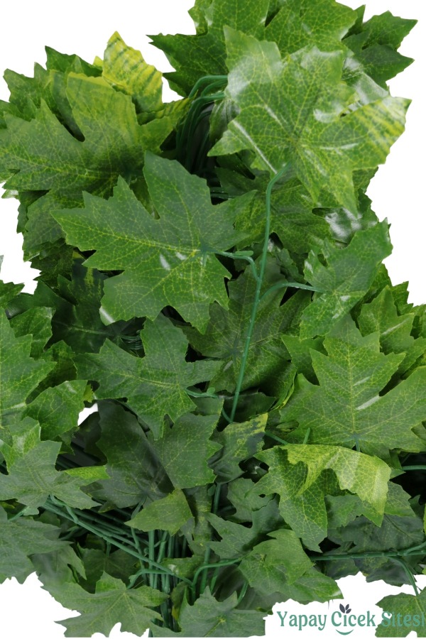 Yapay Üzüm Ağacı Dalı 15 Yapraklı 70 Cm 12 Adet Yeşil - 4