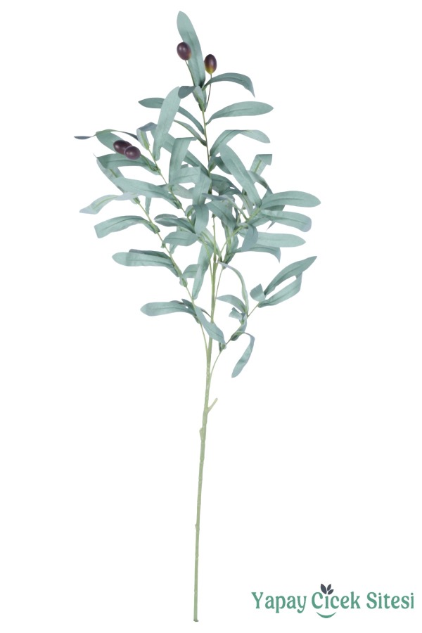 Yapay Zeytin Dalı 95 Cm Mat Yeşil - 1
